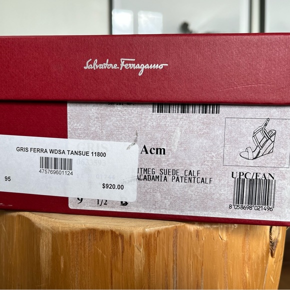 FERRAGAMO wedges worn for 45 min. - Picture 7 of 9